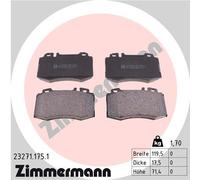 New Brake Pad Set, disc brake for MERCEDES-BENZ:SL,C215,A209,W211,S211