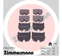 ZIMMERMANN 23943.175.1 Brake pad set