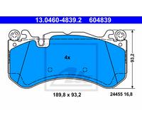 ATE Brake Pads 13.0460-4839.2 - Disc Brake Set for Mercedes-Benz C-Class, S-Class, M-Class, SL