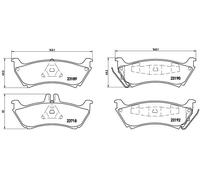 Brembo Brake Pad Set P 50 044 - Rear Disc for Mercedes-Benz M-Class W163