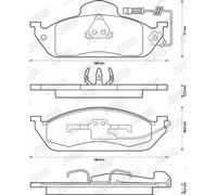 JURID 573034J Brake pad set