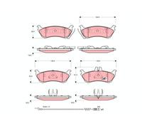 New Brake Pad Set, disc brake for MERCEDES-BENZ:W163,M-CLASS,M-CLASS SUV