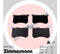 BRAKE PAD SET DISC BRAKE 25219.165.1 FOR MERCEDES-BENZ GLA-CLASS/SUV 2.0L 4cyl