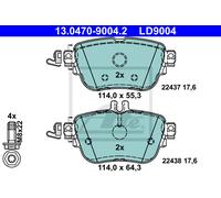 ATE 13.0470-9004.2 Brake pad set