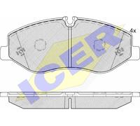 BRAKE PAD SET DISC BRAKE 142191 FOR MERCEDES-BENZ MARCO/POLO/Camper V-CLASS 1.7L
