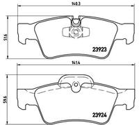 Brake pads P 50 064 BREMBO for MERCEDES-BENZ G-CLASS R-CLASS GL-CLASS M-CLASS