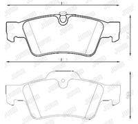 JURID 573202JC Brake pad set