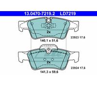 ATE Brake Pads 13.0470-7219.2 for Mercedes-Benz R-Class, GL-Class, M-Class