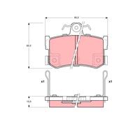 TRW GDB1169 Brake pad set