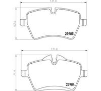 BREMBO Brake Pad Set Front Axle Braking Fits Mini Mini Mini Clubman Mini Clubvan