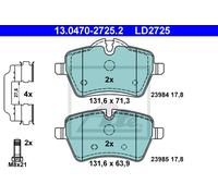 Brake pads 13.0470-2725.2 ATE for MINI MINI Roadster MINI Convertible MINI