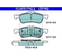 Brake pads 13.0470-7162.2 ATE for MINI MINI MINI Convertible