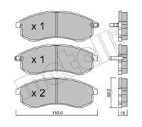 Brake pads 22-0482-0 METELLI for MITSUBISHI L200
