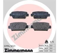BRAKE PAD SET DISC BRAKE 22994.145.1 FOR MITSUBISHI 4B12 2.4L 4B40 1.5L 4cyl