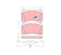 TRW GDB3349 Brake pad set