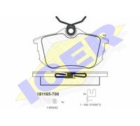 BRAKE PAD SET DISC BRAKE 181165-700 FOR MITSUBISHI CARISMA SPACE/STAR/MPV 1.1L