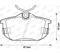 JURID 571941J Brake pad set