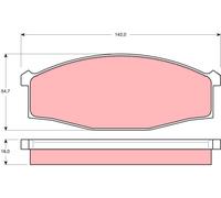 New Brake Pad Set, disc brake for NISSAN:ATLAS,CABSTAR 41060-25T90