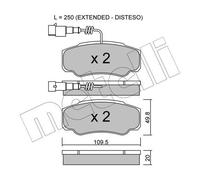 BRAKE PAD SET DISC BRAKE 22-0532-1 FOR NISSAN CABSTAR/NT400 2.5L 4cyl CABSTAR E
