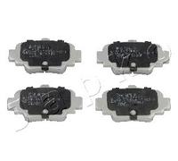 Brake pads Rear Axle 51197 JAPKO for NISSAN MICRA II
