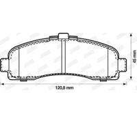 JURID 572257J Brake pad set