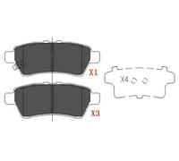 Brake pads KBP-6575 KAVO PARTS for NISSAN PATHFINDER III