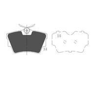 New Brake Pad Set, disc brake for NISSAN:NV300 Van,NV300 Kombi,PRIMASTAR Bus