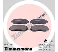 ZIMMERMANN 25147.180.1 Brake pad set