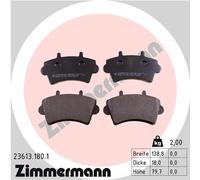 BRAKE PAD SET DISC BRAKE 23613.180.1 FOR RENAULT MASTER/II/Platform/Chassis 3.0L