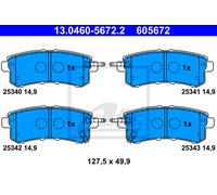 ATE 13.0460-5672.2 Brake pad set