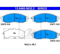ATE Brake Pad Set 13.0460-5632.2 – Fits Nissan Terrano II / Navara 2.5 D 4x4