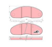 Fits TRW GDB1077 BRAKE PAD SET, DISC BRAKE ⭐UK Stock⭐