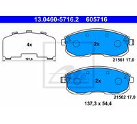 Brake pads 13.0460-5716.2 ATE for SUZUKI NISSAN INFINITI RENAULT