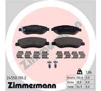 ZIMMERMANN 24550.190.2 Brake pad set