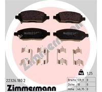 BRAKE PAD SET DISC BRAKE 22326.180.2 FOR OPEL B10XL/10XE 1.0L 3cyl KARL