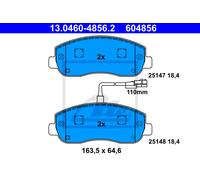 Brake pads 13.0460-4856.2 ATE for OPEL RENAULT NISSAN
