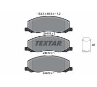 For Saab Vauxhall Genuine OE Textar Brake Pads Full Set Of 4 Front 2441801