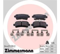 New Brake Pad Set, disc brake for OPEL SAAB VAUXHALL:9-5,INSIGNIA A 542027