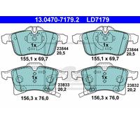 ATE Brake Pads 13.0470-7179.2 for OPEL Meriva A, Astra H Estate/Van