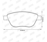 JURID 573205J Brake pad set