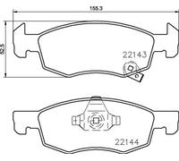 Brake pads P 59 084 BREMBO for OPEL CORSA E CORSA E Hatchback Van