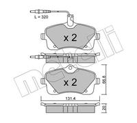 New Brake Pad Set, disc brake for PEUGEOT:407,407 SW,407 Sedan,407 Coupe