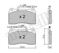 New Brake Pad Set, disc brake for PEUGEOT:607,607 Sedan 4252.07