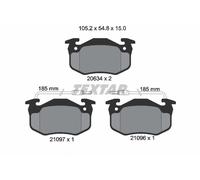 Textar Brake Pads 2109601 - Disc Brake Pad Set for Renault & Peugeot