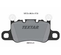 Brake Pad Set For Disc Brake Rear Brembo System Fits Porsche 911 TEXTAR 2551201