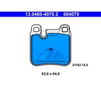 Brake pads 13.0460-4070.2 ATE for PORSCHE 911 911 Convertible 911 Targa