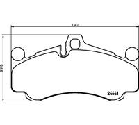 Brake Pads Set Front Brembo P65034 99735194891 99735194892
