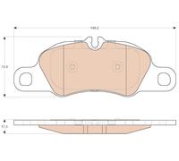 TRW GDB1990 Brake pad set