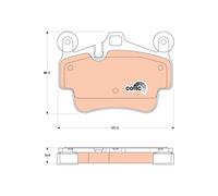 DISC BRAKE PADS SET FOR PORSCHE BOXSTER SPYDER 987 MA1 21 M 97 22 TRW