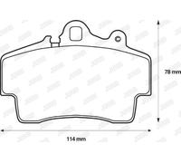 JURID 573043J Brake pad set